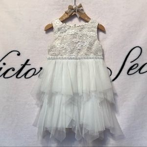 Ivory Lace & Tulle Dress
